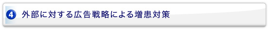 外部に対する広告戦略による増患対策